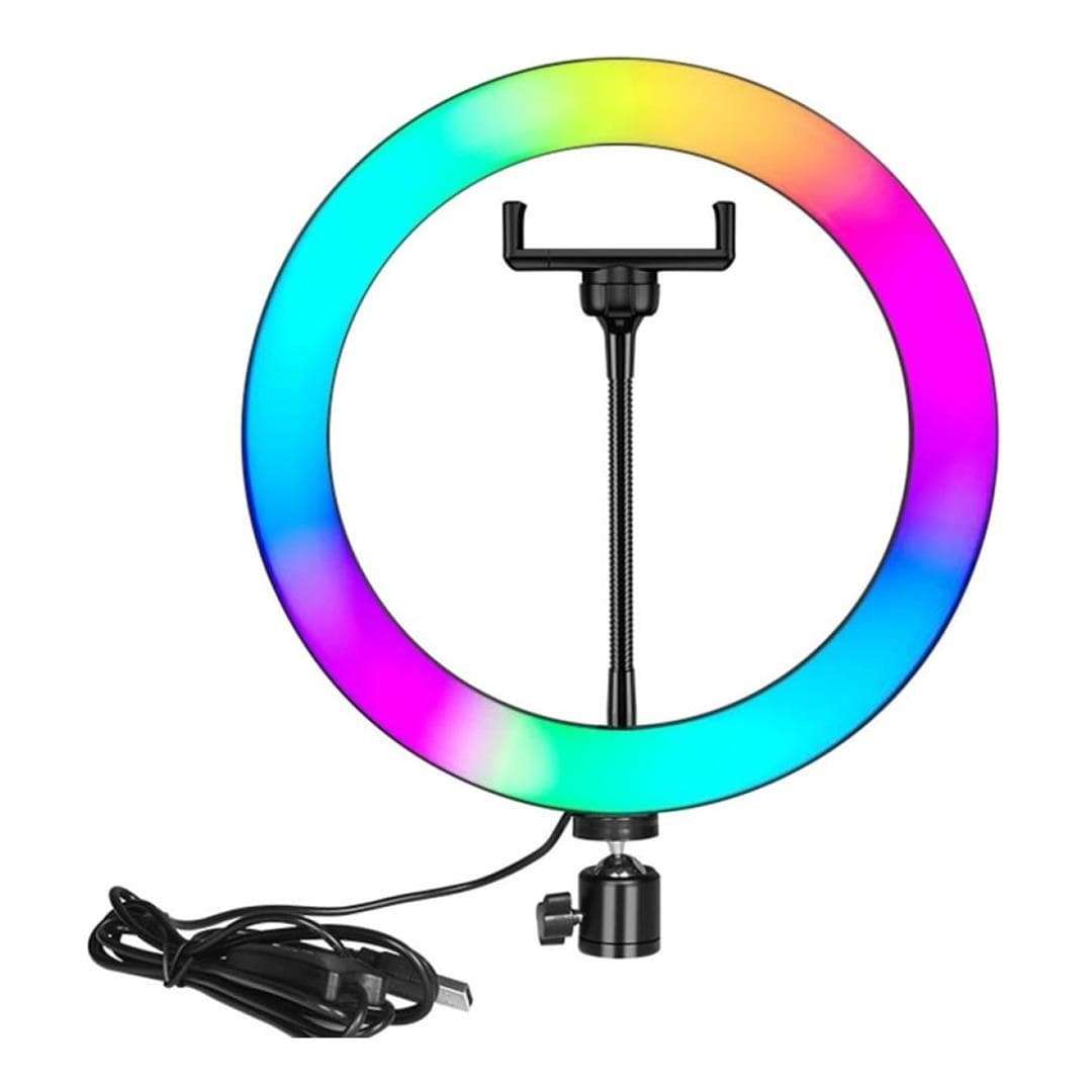 Nesty 12-inch Multipurpose USB Powered RGB LED Selfie Ring NTNRL66