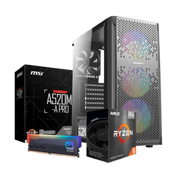 PCBuilder DEFENDER Gaming Tower PC - AMD Ryzen 5 5600G 500GB SSD 16GB RAM Windows 11 Home PCB_DEFEND