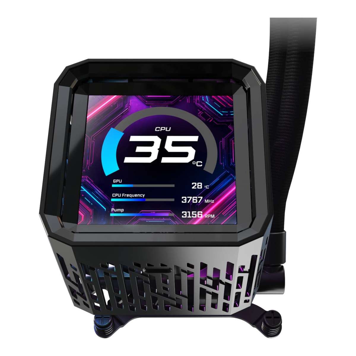 ASRock Phantom Gaming 360 LCD AIO Liquid CPU Cooler Black