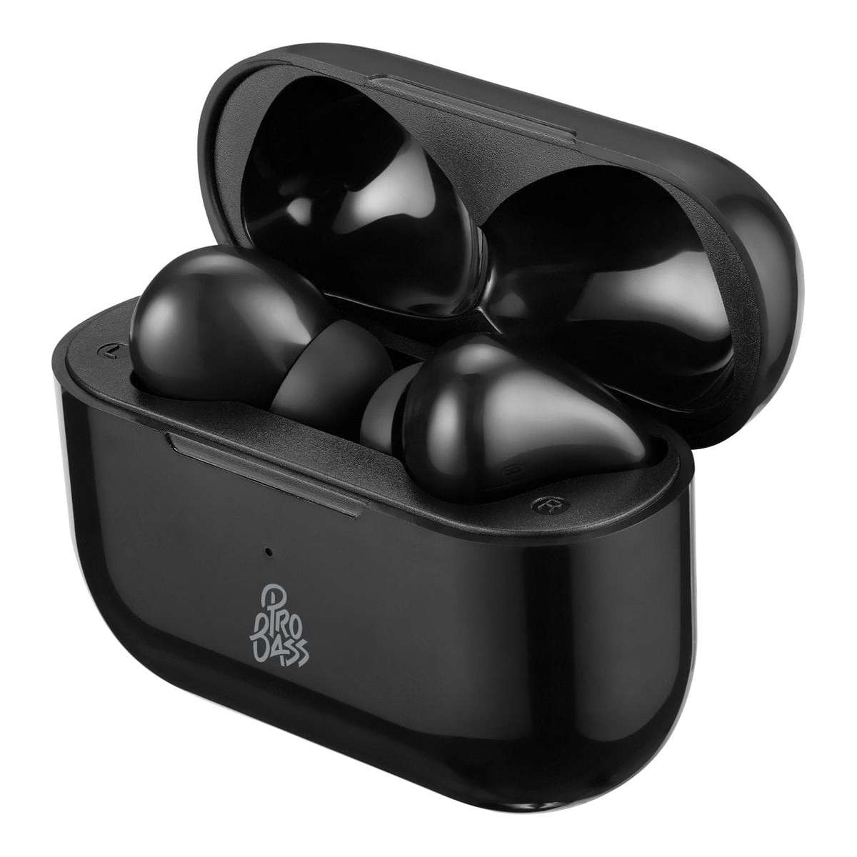 Pro Bass Pulse True Wireless Earbuds with Charging Case Black PR-1119-BK