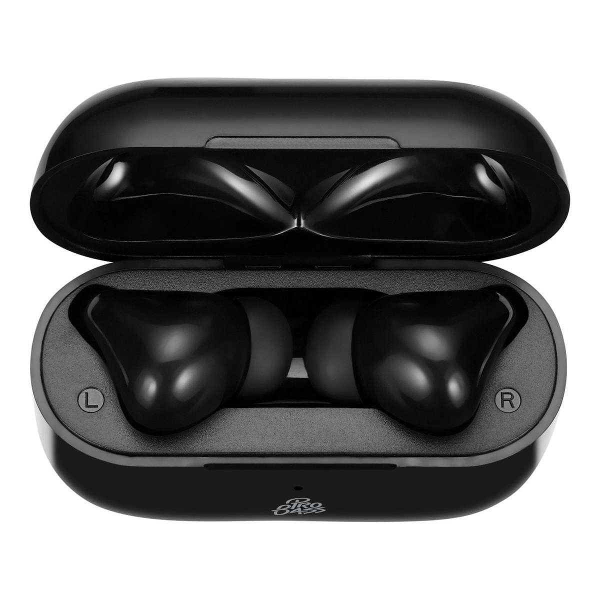 Pro Bass Pulse True Wireless Earbuds with Charging Case Black PR-1119-BK