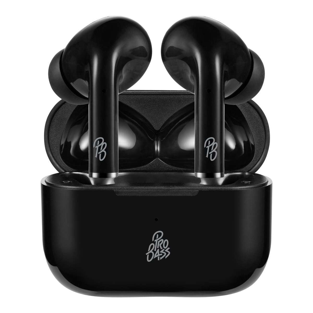 Pro Bass Pulse True Wireless Earbuds with Charging Case Black PR-1119-BK