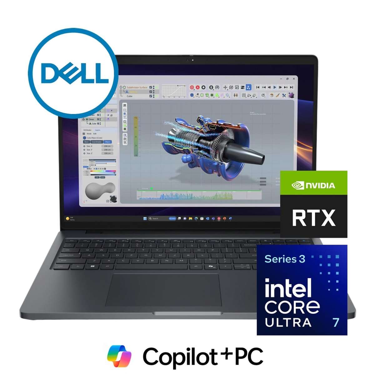 Dell Pro Precision 5 16-inch WUXGA AI Mobile Workstation - Intel Core Ultra 7 366H 32GB RAM 1TB S...