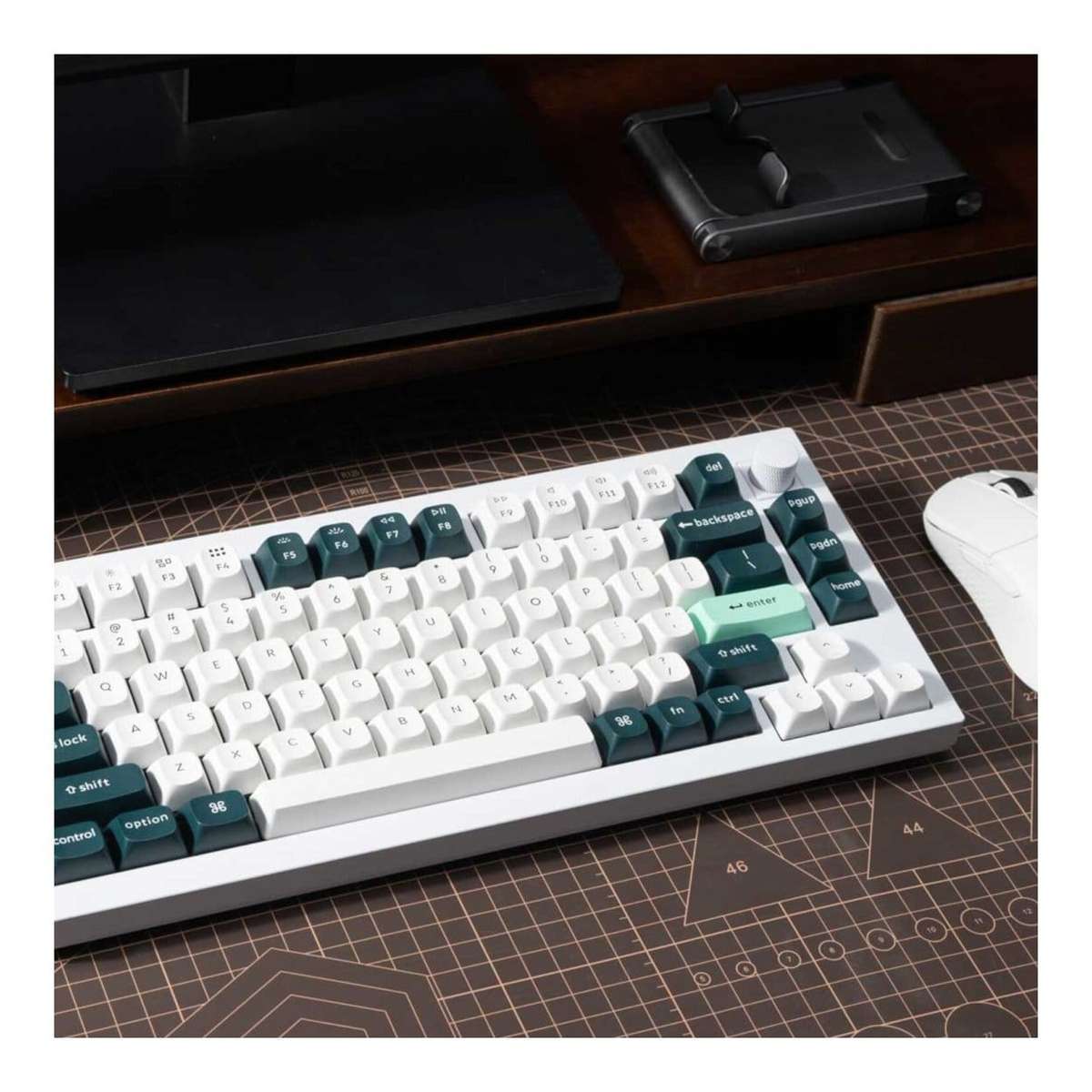 Keychron Q1H-P1 QMK Wireless Custom Keyboard White