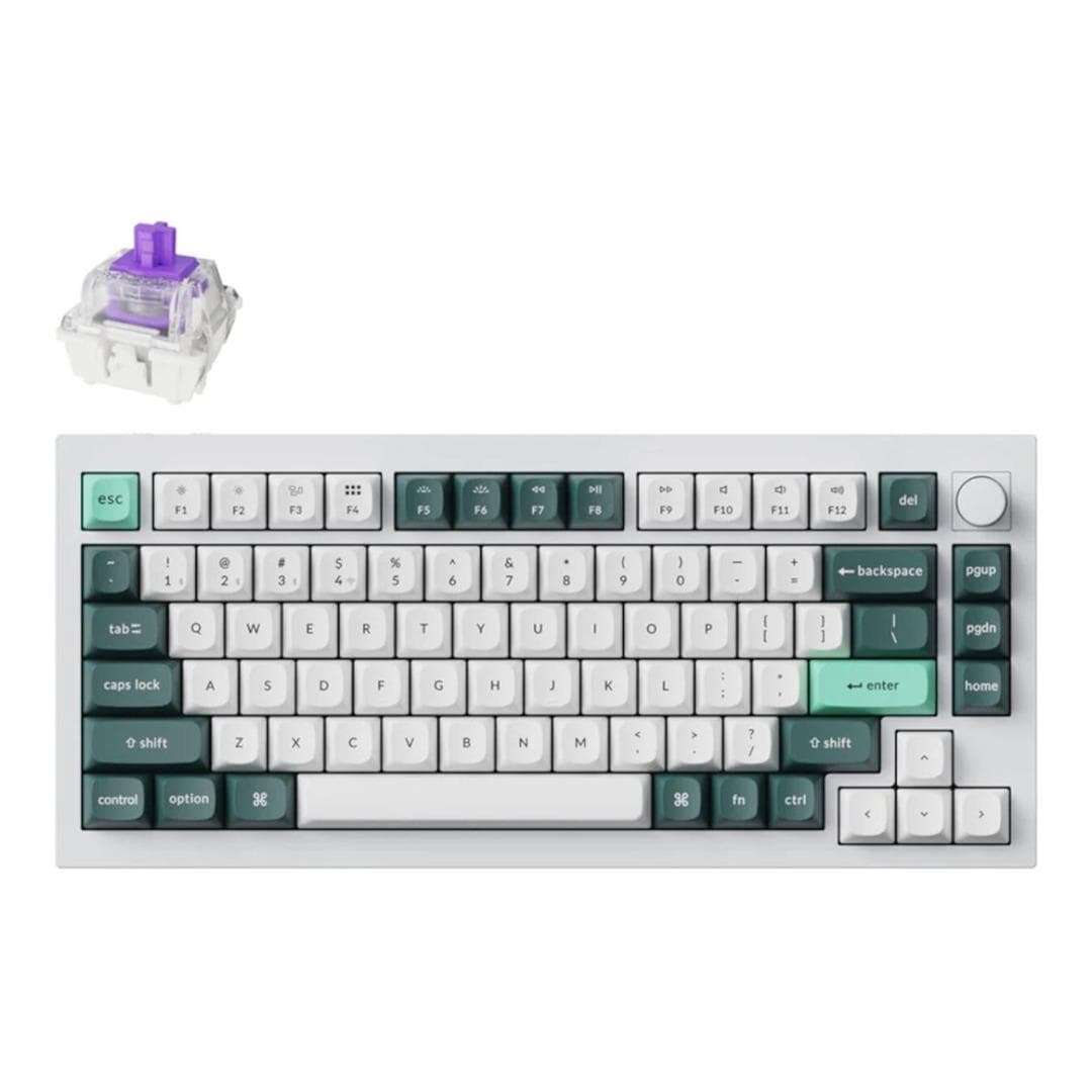 Keychron Q1H-P1 QMK Wireless Custom Keyboard White