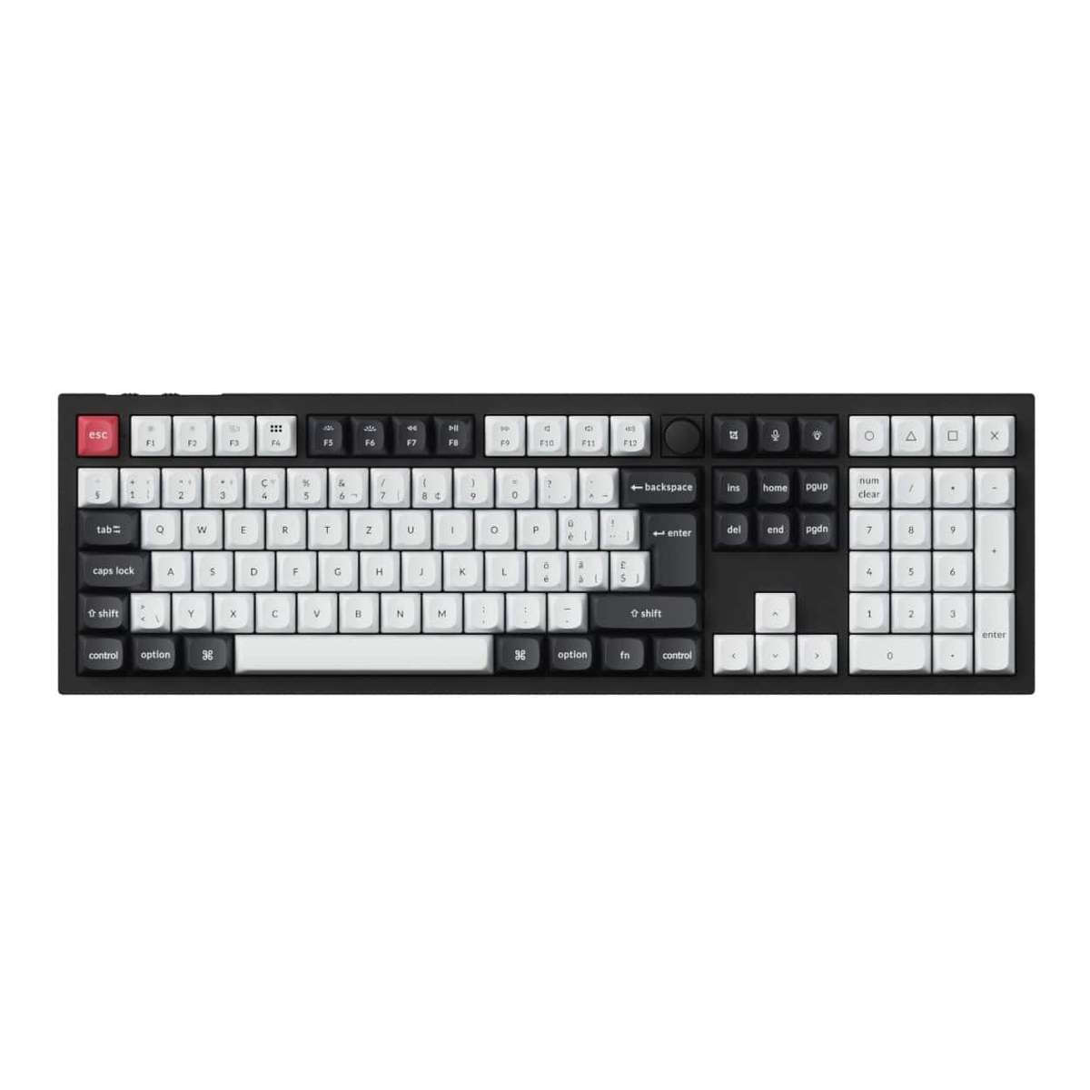 Keychron Q6 HE QMK Full-size Wireless Custom Mechanical Keyboard Carbon Black Q6H-M1