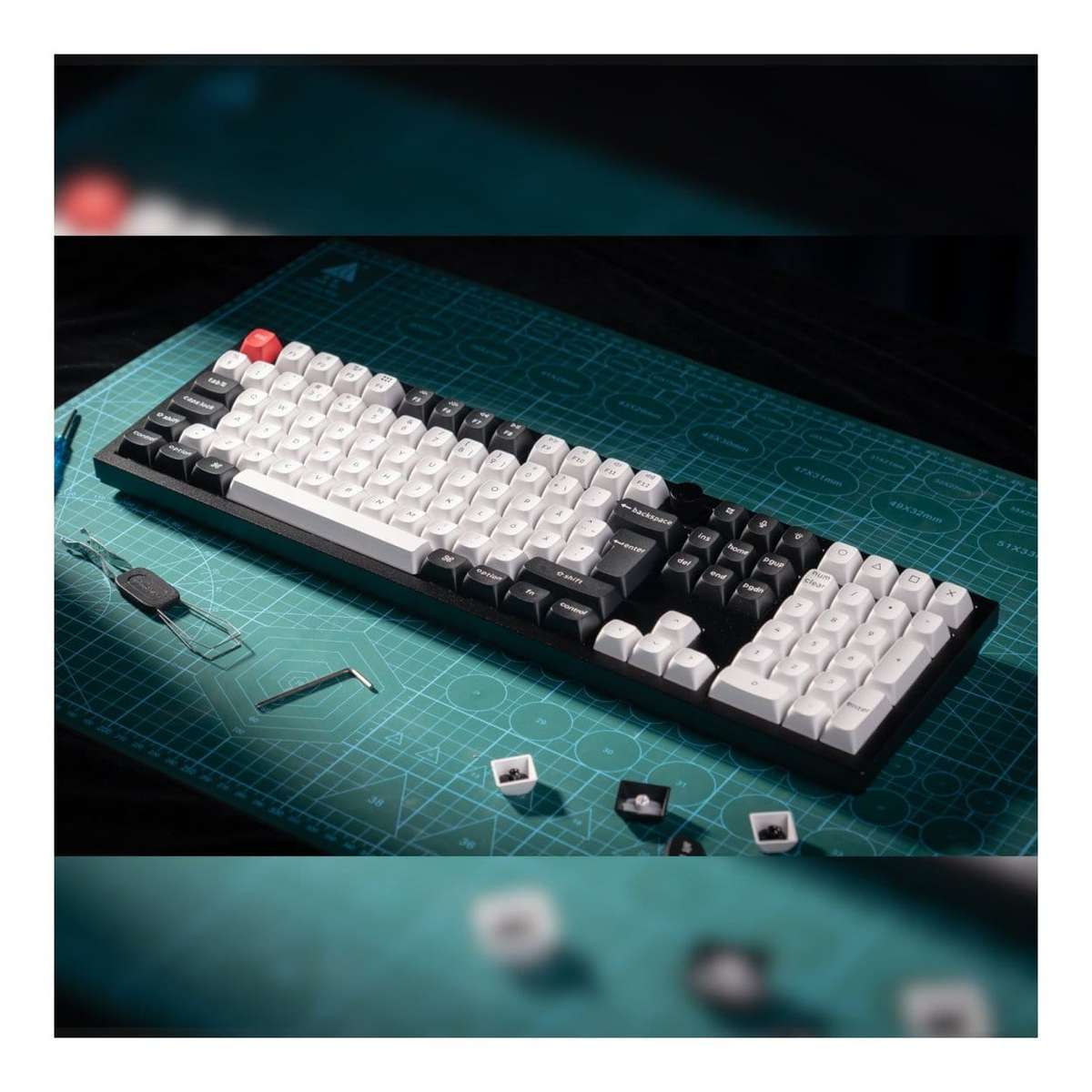 Keychron Q6 HE QMK Full-size Wireless Custom Mechanical Keyboard Carbon Black Q6H-M1
