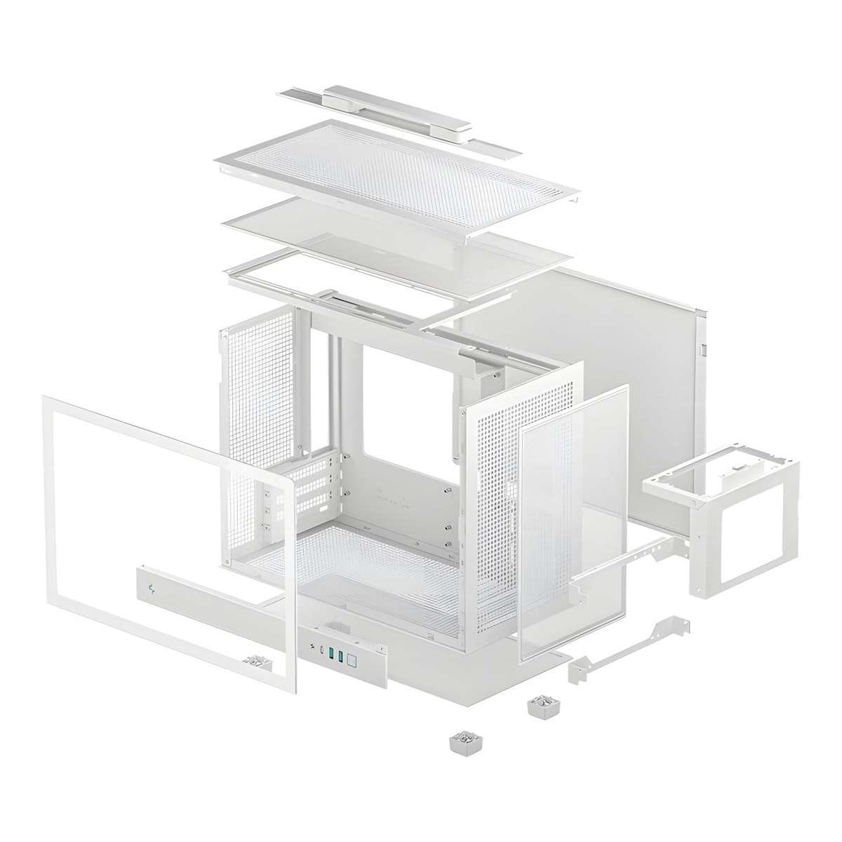 DeepCool CH160 PLUS Pixel Bits Micro-ATX Mini-Tower Desktop - White R-CH160-WHNGM0-G