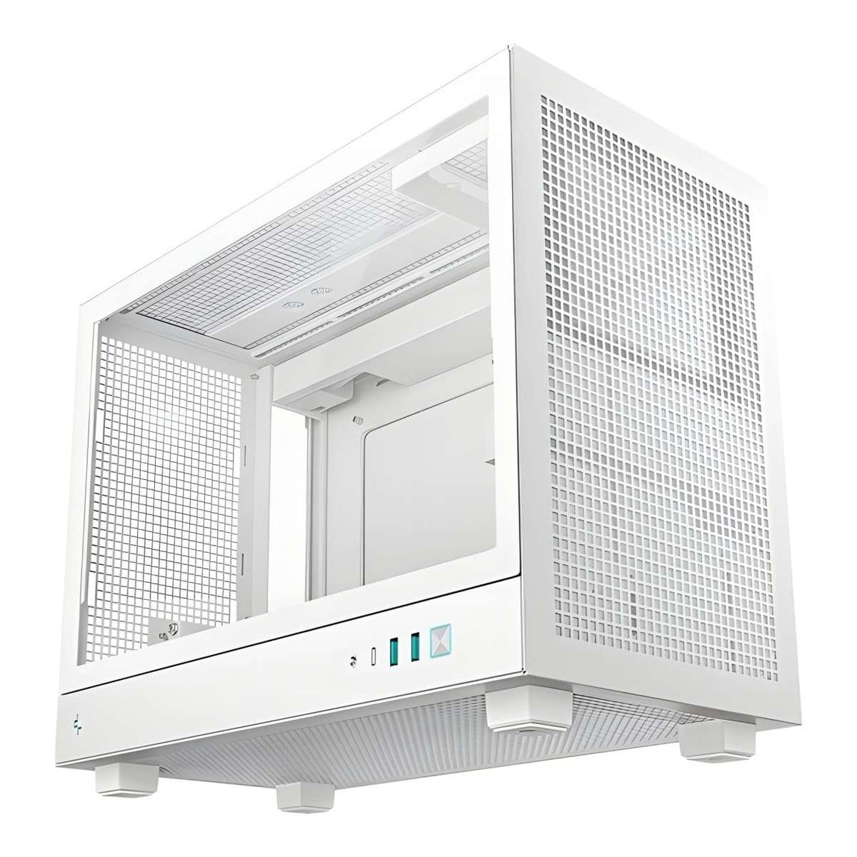 DeepCool CH160 PLUS Pixel Bits Micro-ATX Mini-Tower Desktop - White R-CH160-WHNGM0-G