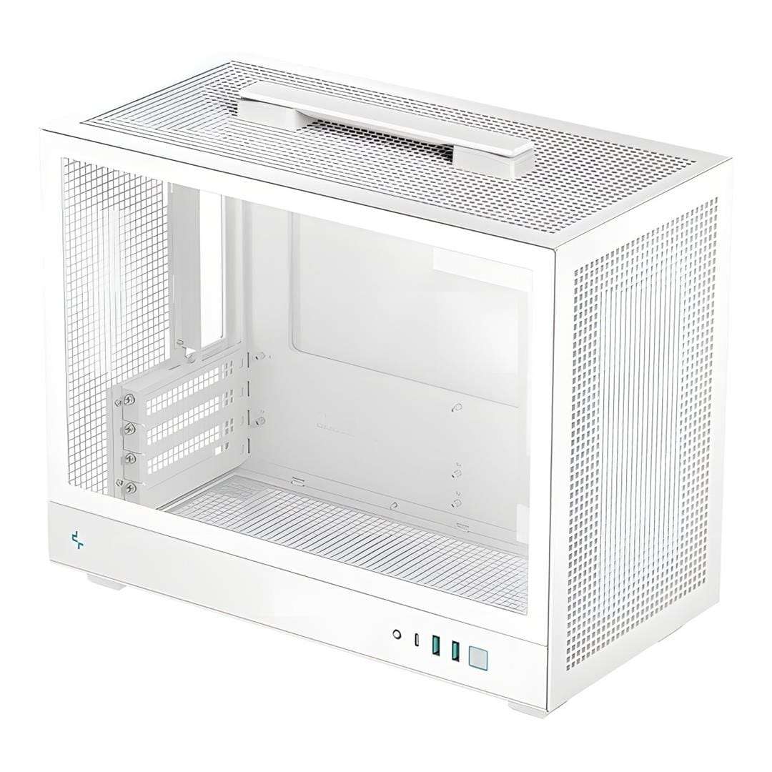 DeepCool CH160 PLUS Pixel Bits Micro-ATX Mini-Tower Desktop - White R-CH160-WHNGM0-G