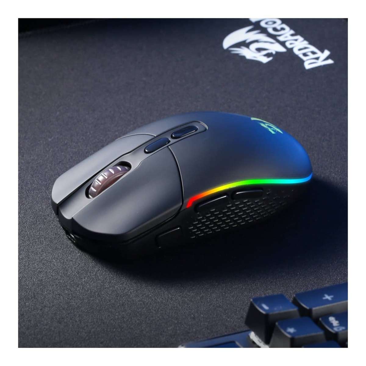 Redragon M719 Pro INVADER Wireless Gaming Mouse Black RD-M719RGB-PRO