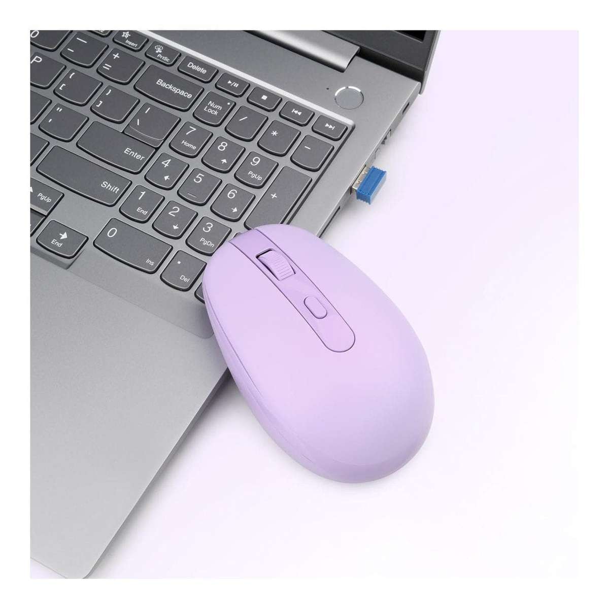 RII RM700-PURP Silent 2.4G Wireless Mouse Purple