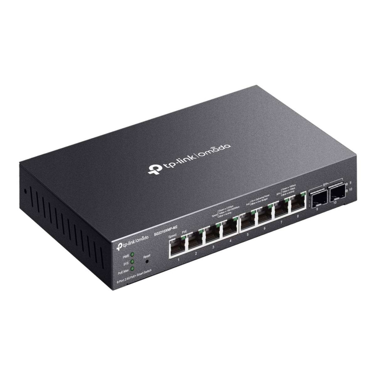 TP-Link Omada 8-port 2.5GBASE-T Smart Switch with 2x 10GE SFP+ Port SG2210XMP-M2