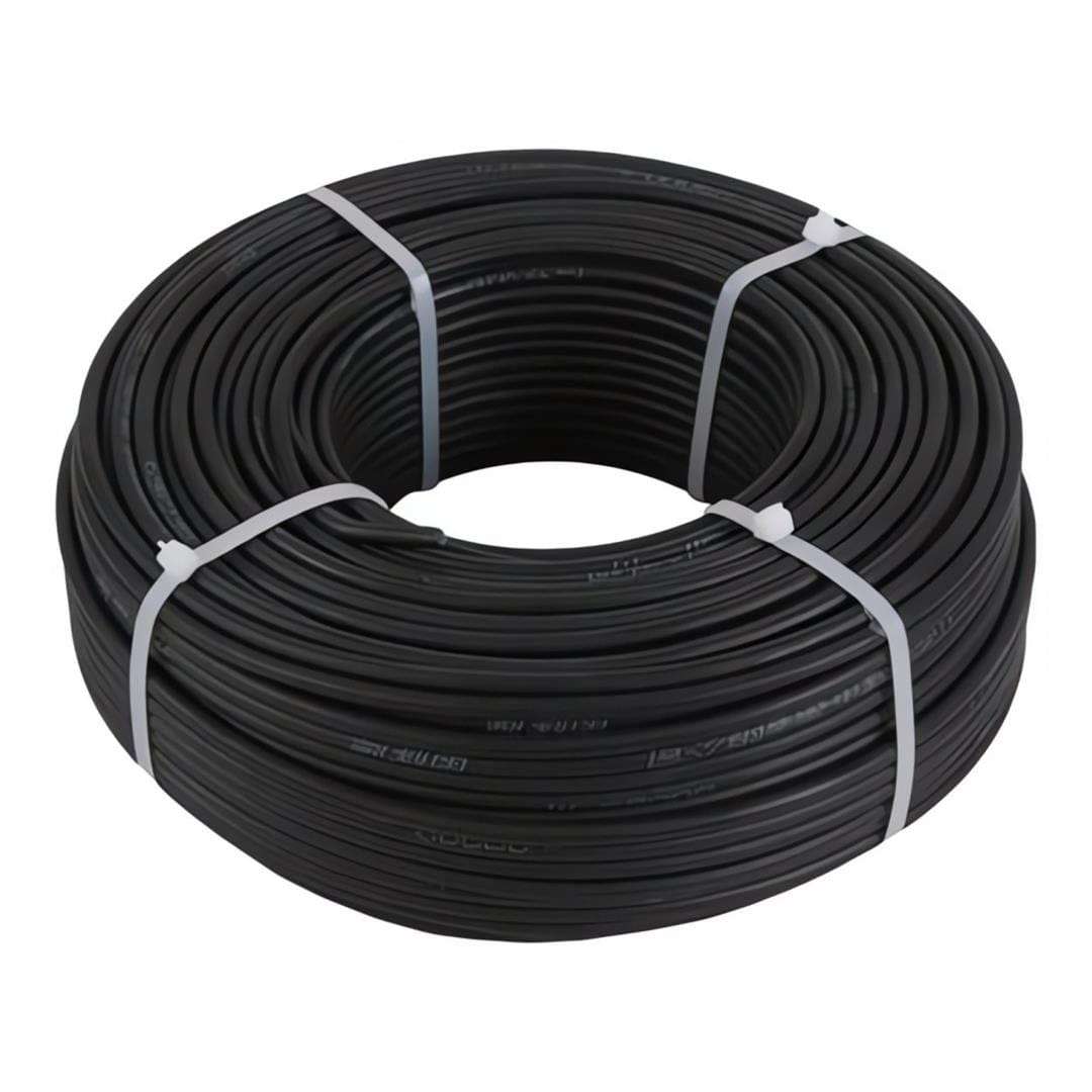 Solarix 6mm Single Core Solar Photovoltaic PV Cable Black 100m Roll SOLPV6MMBLACK