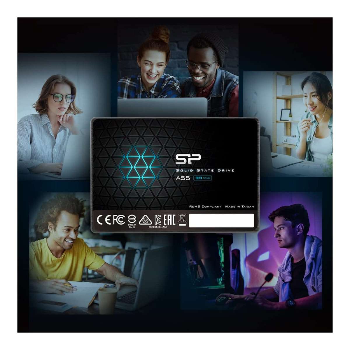 Silicon Power Ace A55 2.5-inch 2TB SATA III 3D TLC Internal SSD SP002TBSS3A55S25