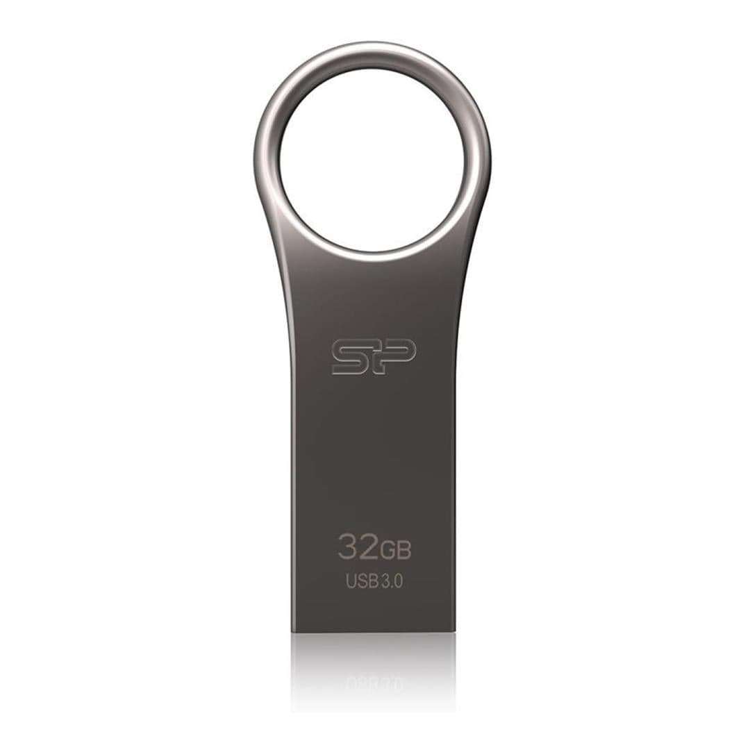 Silicon Power Jewel J80 32GB Titanium USB Flash Drive SP032GBUF3J80V1T