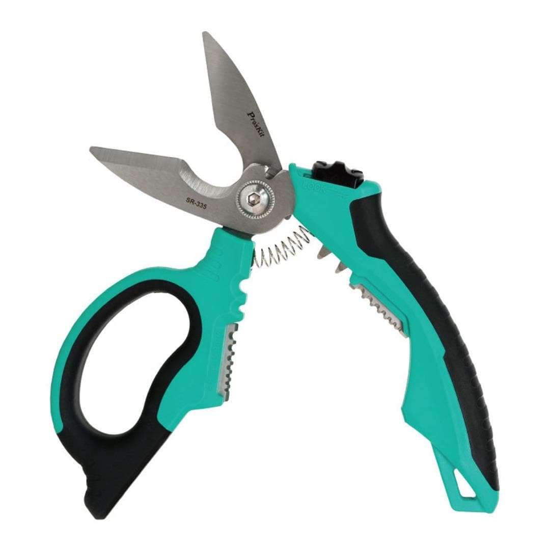 Pro'sKit 8-inch Industrial Angled Electricians Shears SR-335