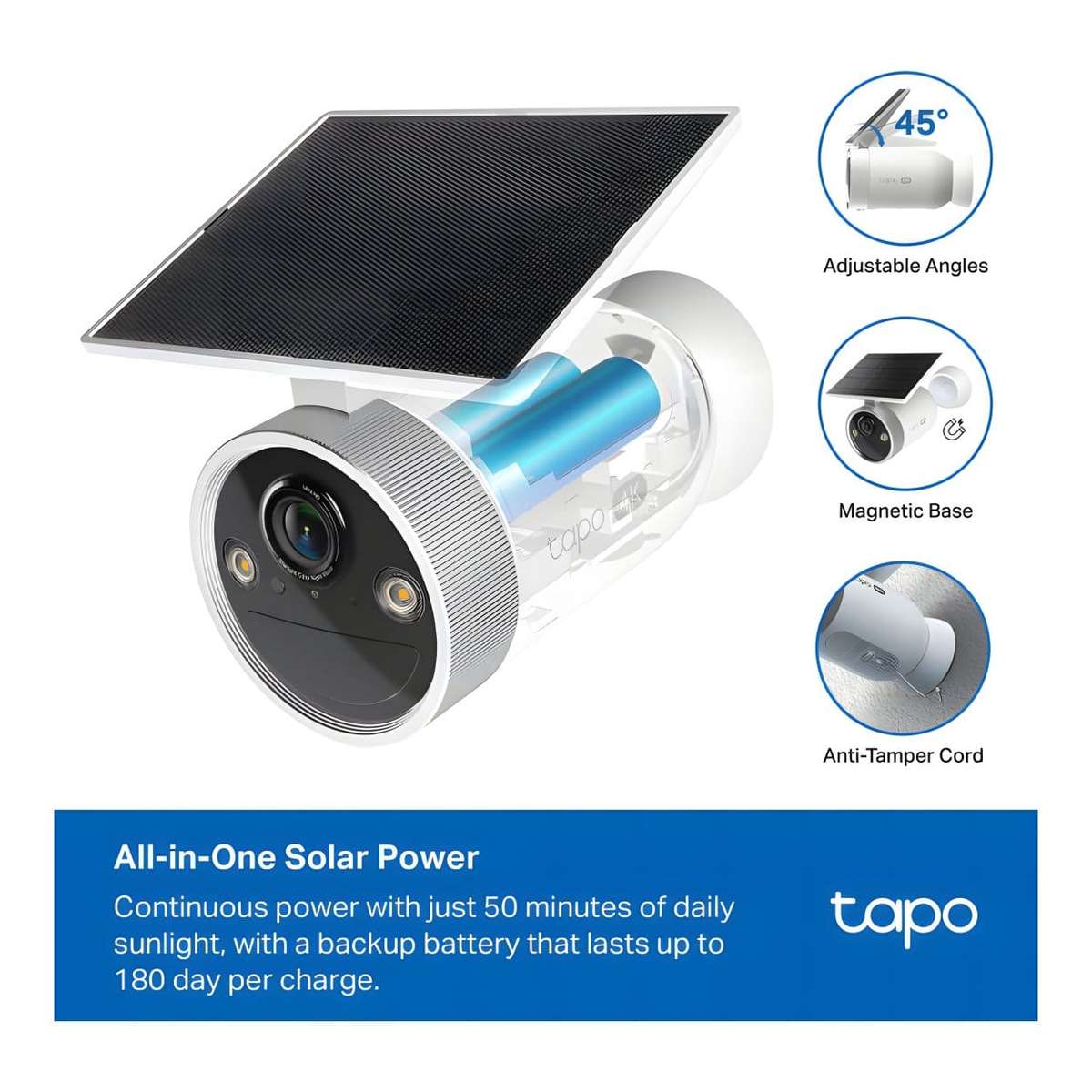 TP-Link Tapo C465 Enhanced AI UHD 4K Solar-Powered Security Camera
