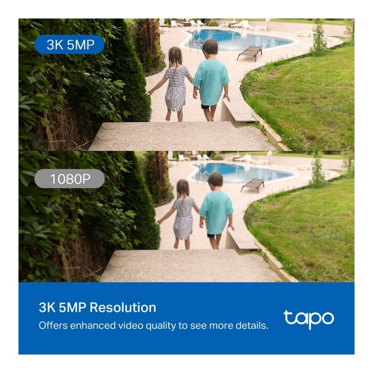 TP-Link Tapo C530WS 3K 5MP 4.0mm Wi-Fi Outdoor Pan/Tilt Security Camera
