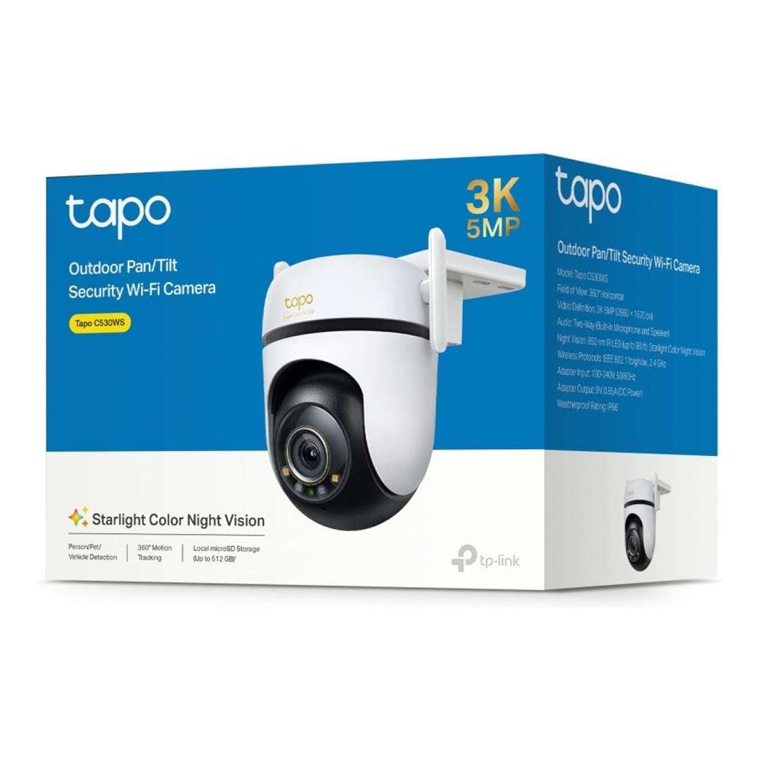 TP-Link Tapo C530WS 3K 5MP 4.0mm Wi-Fi Outdoor Pan/Tilt Security Camera