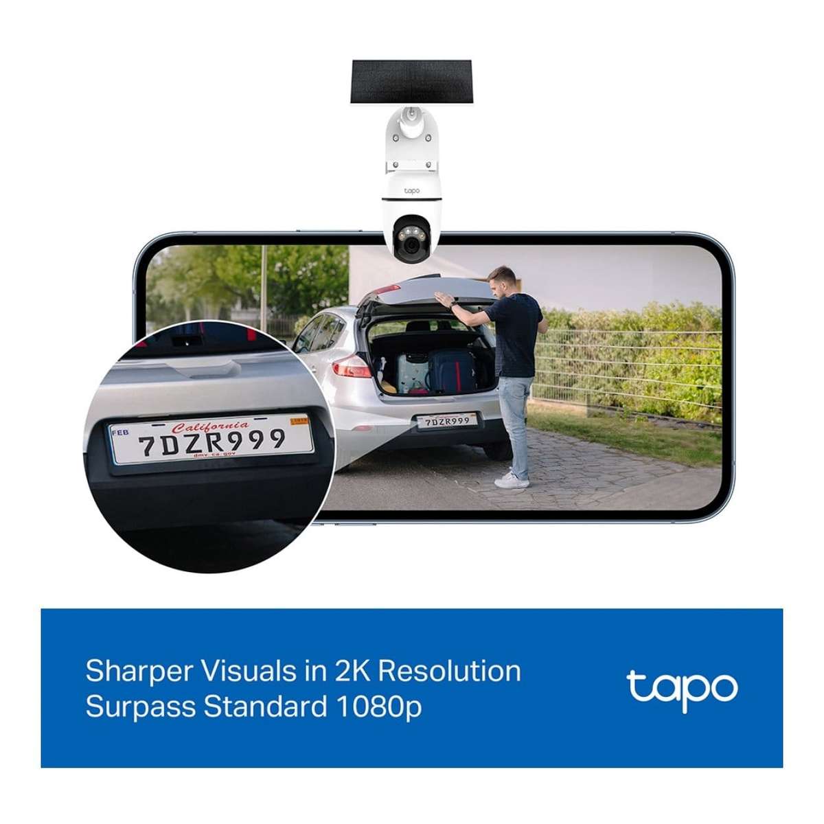 TP-Link Tapo C610 2K 3MP 4.0mm Solar-Powered Pan/Tilt Security Camera