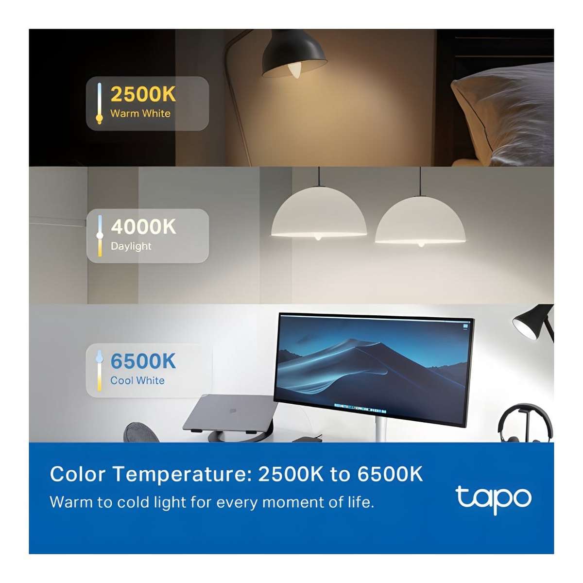 TP-Link Tapo L430C Smart LED Light Bulb Multicolor 4-pack