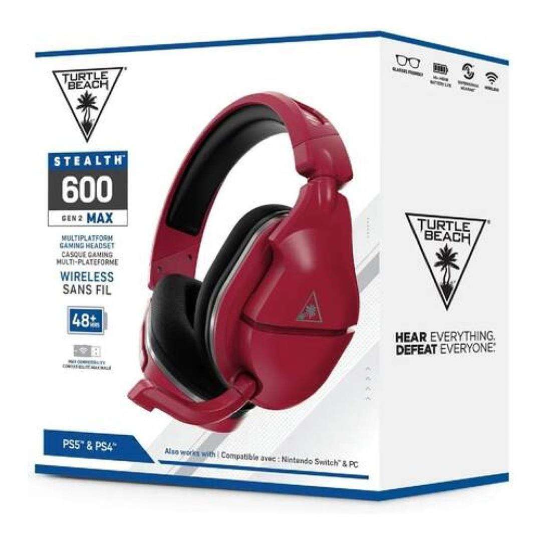 Turtle Beach Stealth 600 Gen2 MAX Wireless Gaming Headset Midnight Red TBS-3172-02