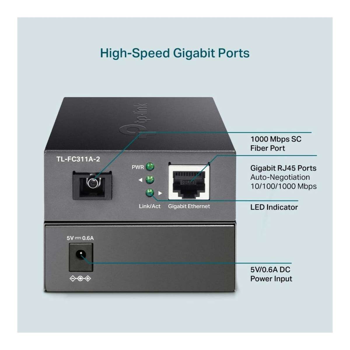 TP-Link Omada TL-FC311A-2 Gigabit WDM Media Converter