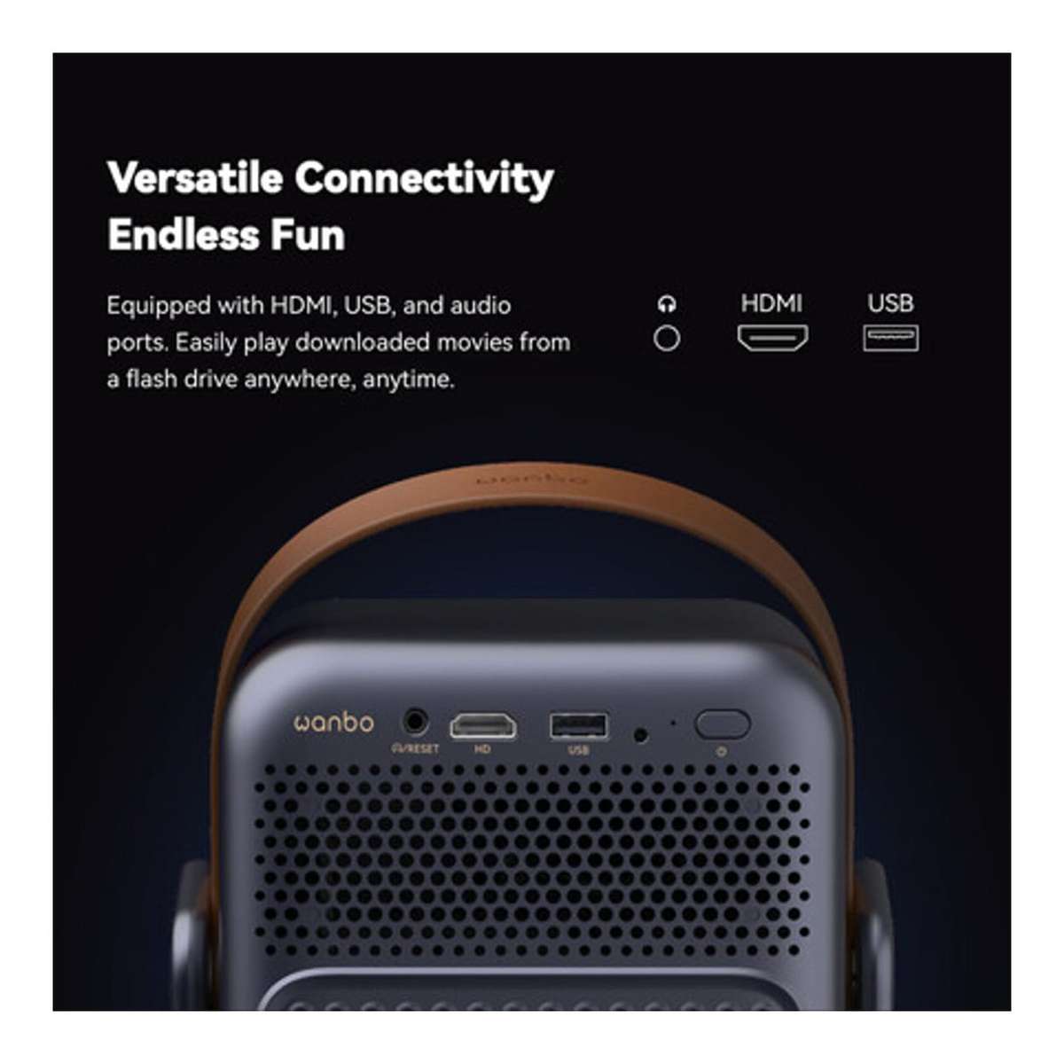 Wanbo To Go Pro 500 ANSI Android 14 Mobile Smart Projector