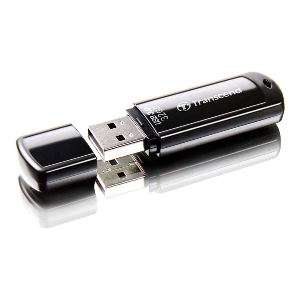 Transcend JetFlash Elite 700 64GB USB 3.2 Gen 1 Type-A Black USB Flash Drive TS64GJF700