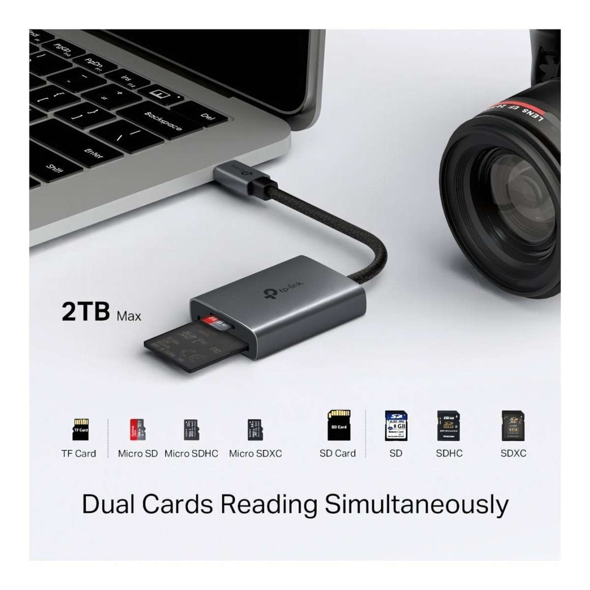 TP-Link UA430C USB-C to SD and microSD 3.0 Card Reader