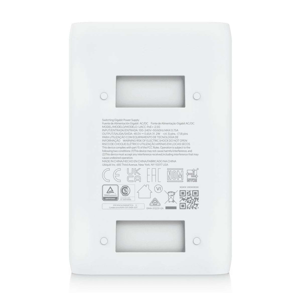 Ubiquiti 2.5Gbps 48V 30W PoE Adapter UACC-POE+-2.5G