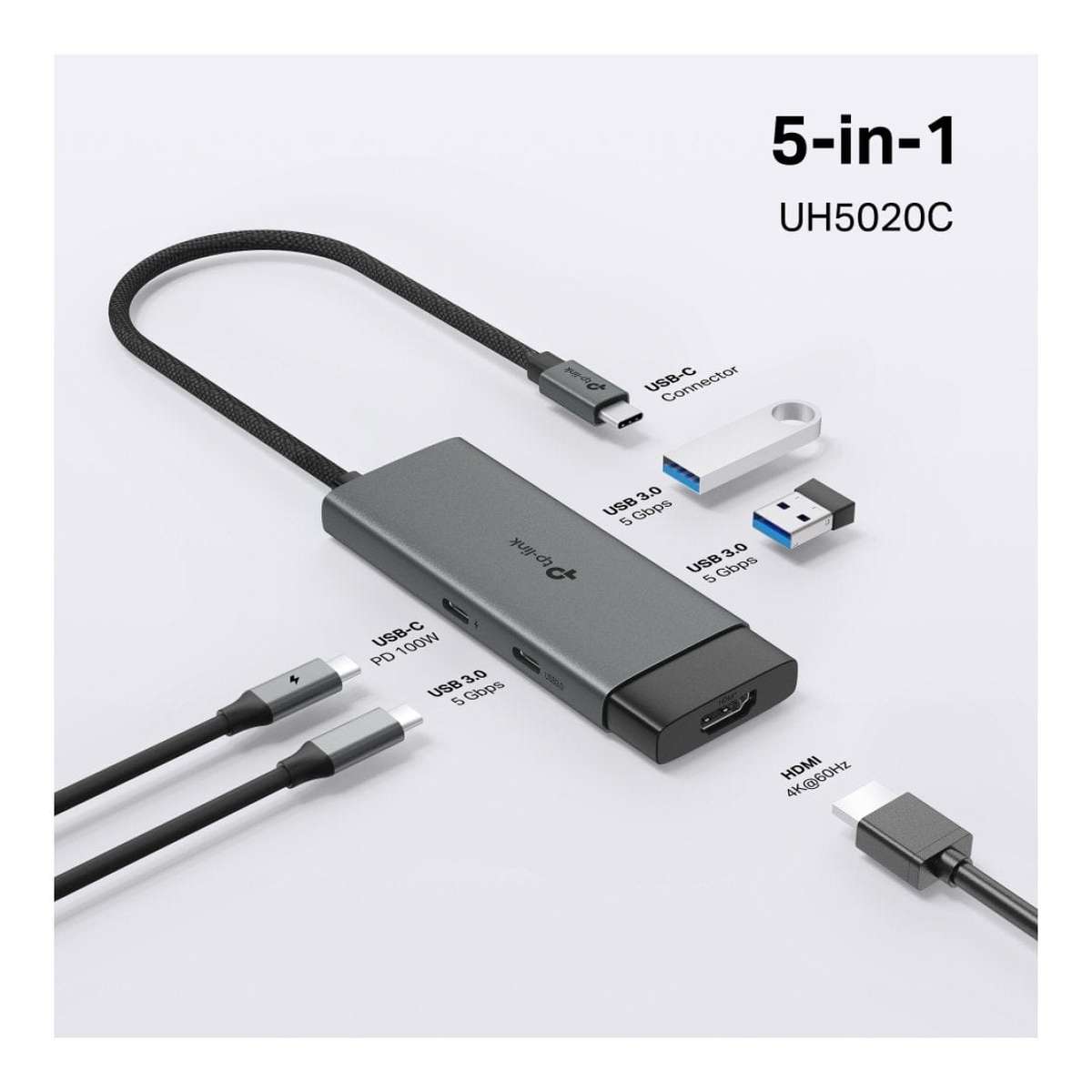 TP-Link UH5020C 5-in-1 Type-C USB Hub