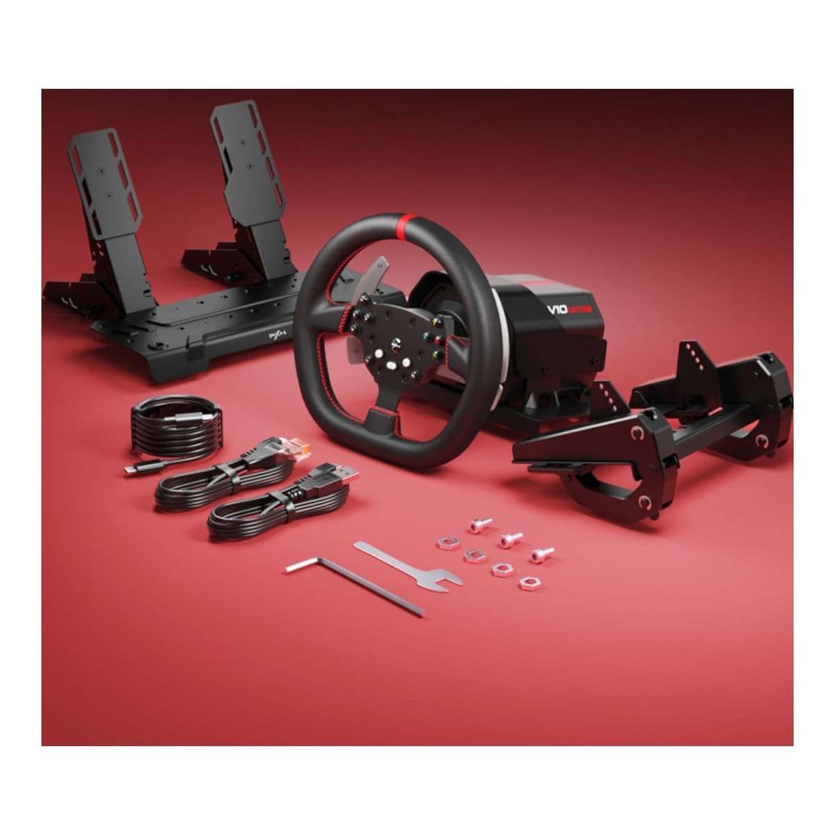 PXN V10 Ultra Multi-Platform Direct Drive Racing Wheel & Pedal Kit