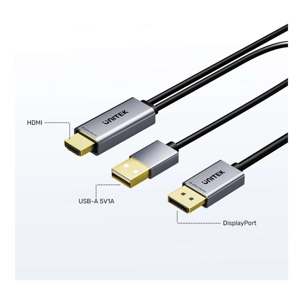 Unitek 4K HDMI to DisplayPort Cable 1.8m V1714AGY01