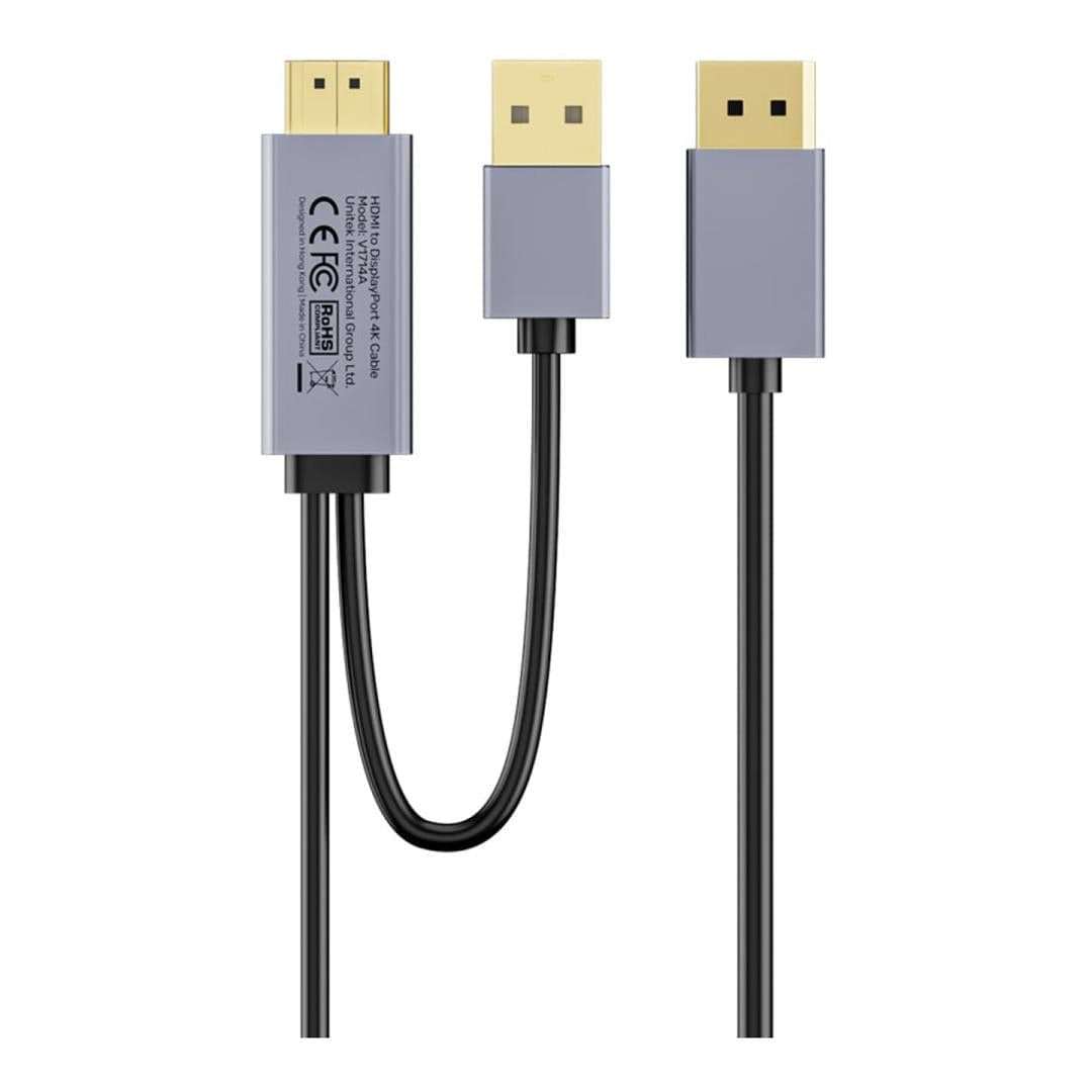 Unitek 4K HDMI to DisplayPort Cable 1.8m V1714AGY01