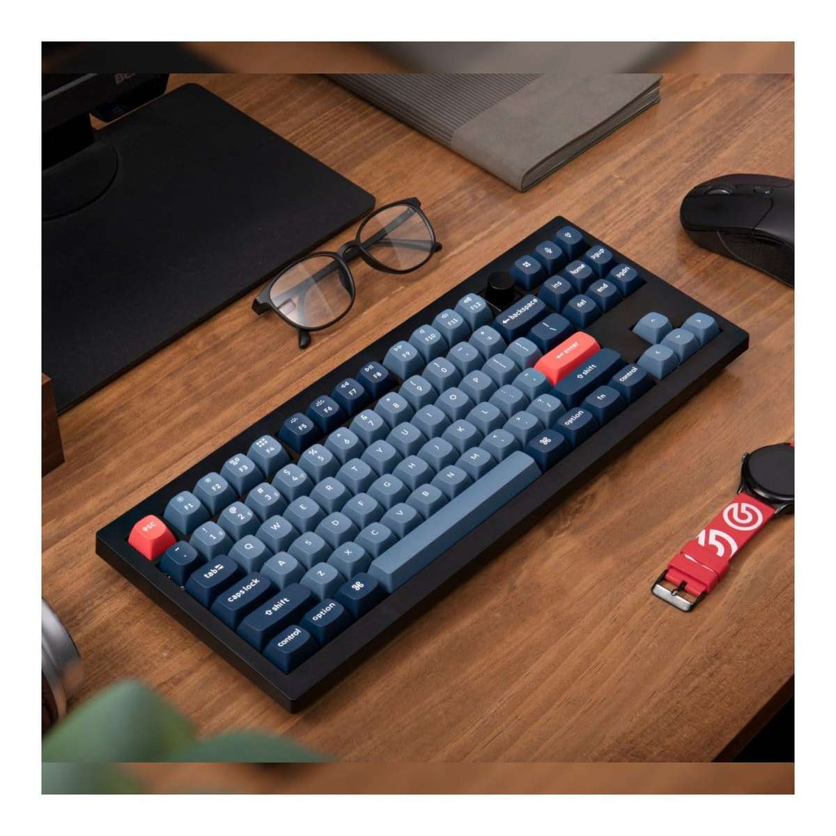 Keychron V3 Max QMK/VIA Wireless Custom Mechanical Keyboard Carbon Black V3M-D4