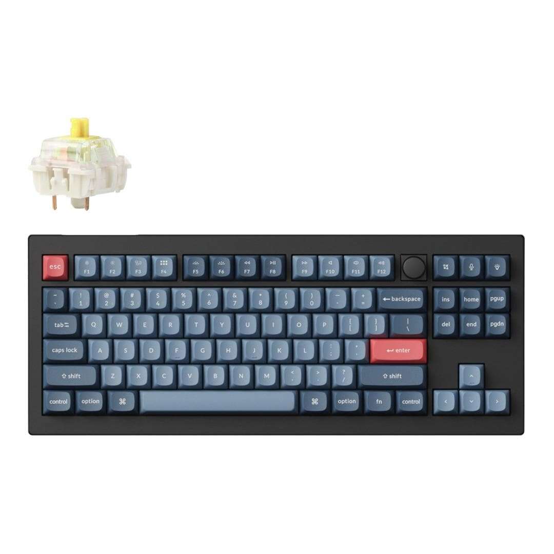 Keychron V3 Max QMK/VIA Wireless Custom Mechanical Keyboard Carbon Black V3M-D4