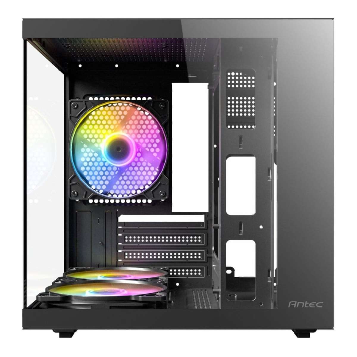 Antec VCX10M ARGB Micro-ATX Mini-Tower Black Gaming PC Case