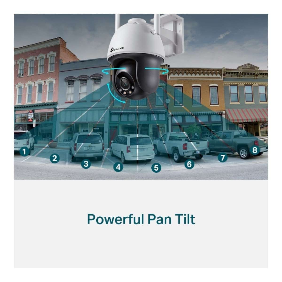 TP-Link Vigi C540-4G(4mm) 4MP Outdoor Full-Colour 4G Pan Tilt Network Camera