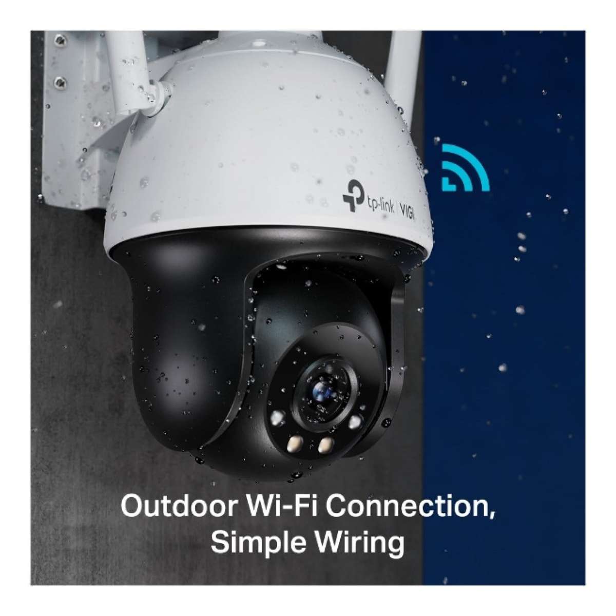 TP-Link Vigi C540-W(4mm) 4MP Outdoor Full-Colour Wi-Fi Pan Tilt Network Camera