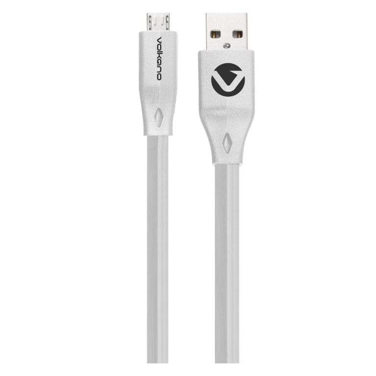 Volkano Slim Series 1.2m Micro USB Charge and Data Cable White VK-20082-WT