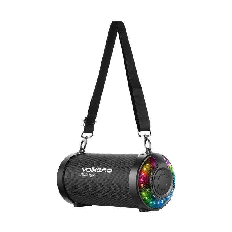Volkano Mamba Lights Series Bluetooth Speaker With RGB Lights VK-3500-BK