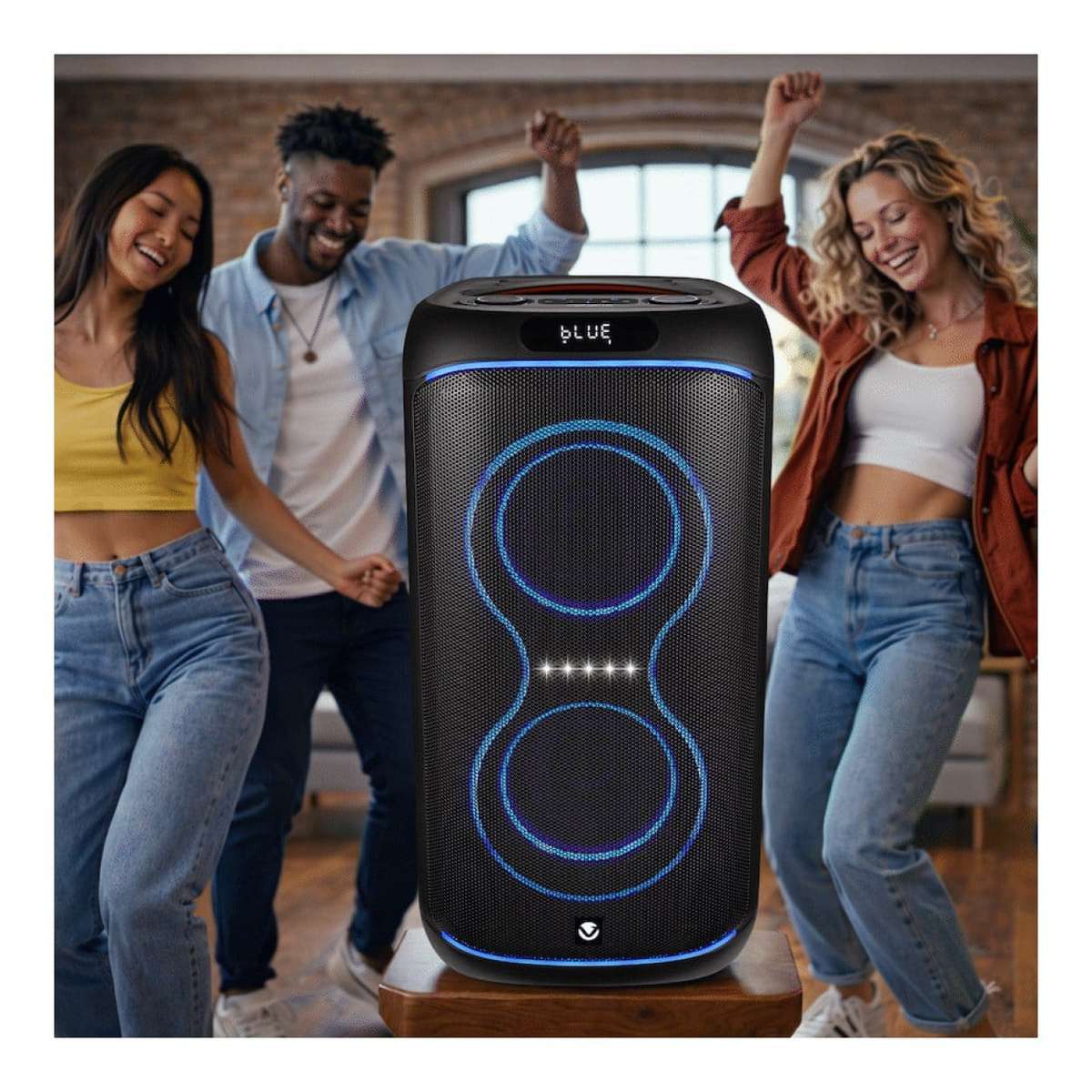 Volkano Elite Series Dual 6.5 Party Speaker VK-3904-D65-BK