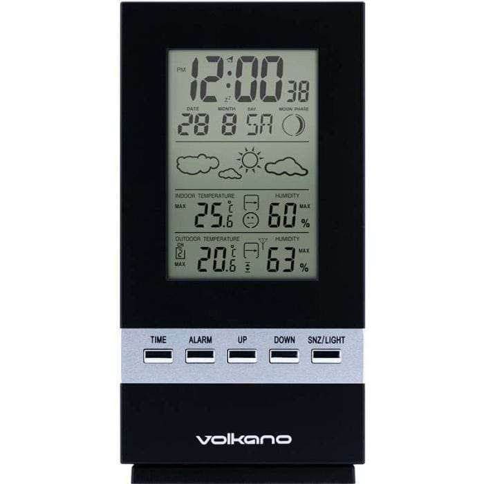 Volkano Dew Series Wireless Home Weather Station Black VK-6300-BK