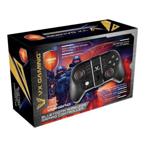 Volkano VX Gaming Command Series Bluetooth Controller Black Red VX-111-BK