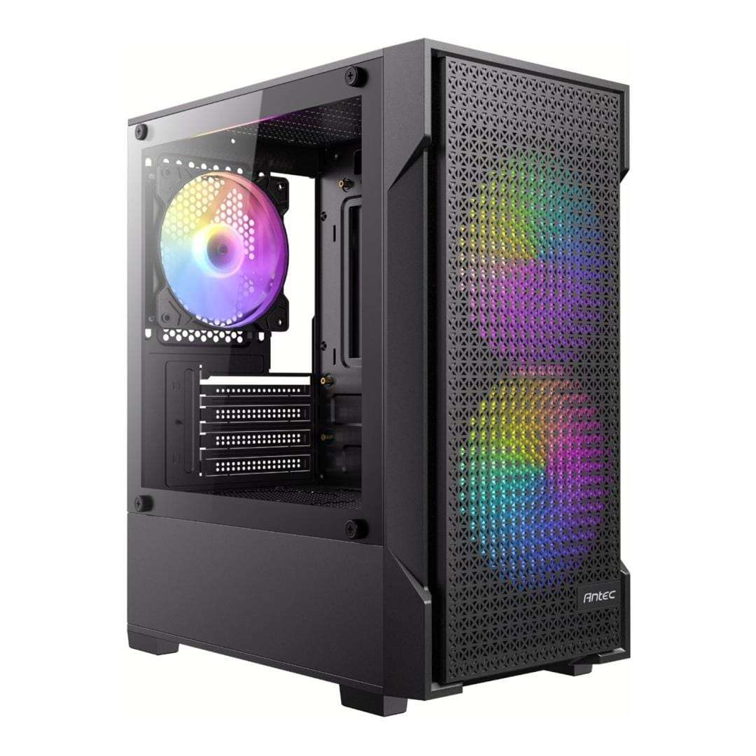 Antec VX100M ARGB Micro-ATX Mini Tower Gaming PC Case Black