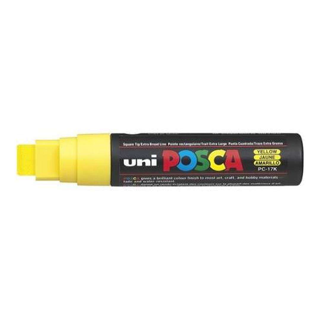 POSCA PC-17K 15.0mm Extra Broad Water Based Paint Marker - Yellow 5-pack WBM-PC17K-YEL