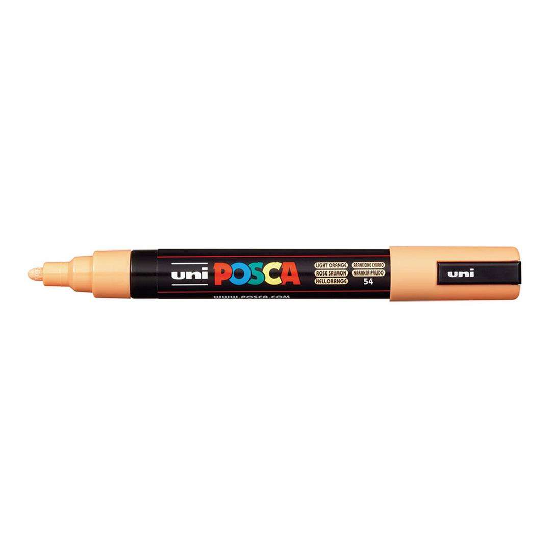 POSCA PC-5M Bullet Tip 1.8-2.5mm Medium Water Based Paint Marker - Light Orange 6-pack WBM-PC5M-LORG