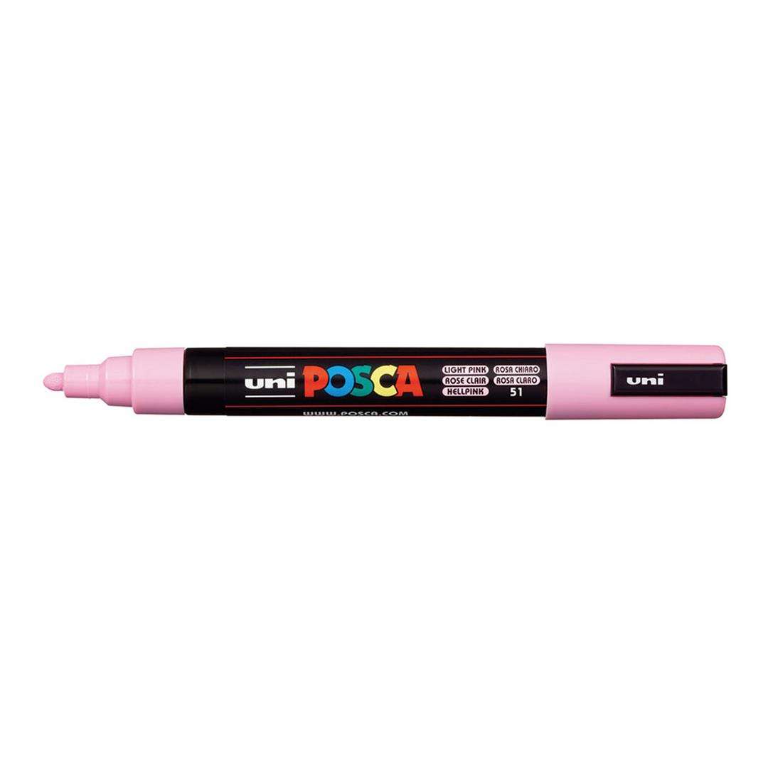 POSCA PC-5M Bullet Tip 1.8-2.5mm Medium Water Based Paint Marker - Light Pink 6-pack WBM-PC5M-LPNK